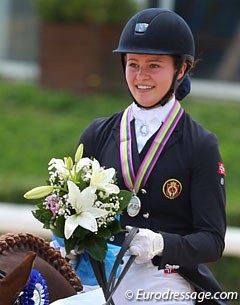 Alexandra Andresen at the 2014 European Junior Riders Championships :: Photo © Astrid Appels