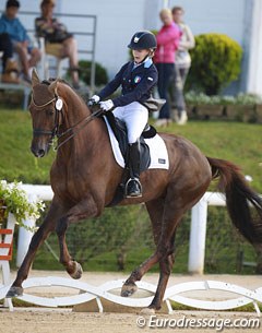 Alice Campanella and Varisto at the 2014 European Junior Riders Championships in Arezzo, Italy :: Photo © Astrid Appels