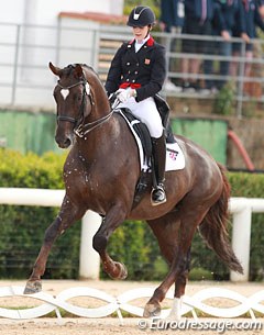 Erin Williams and Fleurie at the 2014 European Junior Riders Championships in Arezzo :: Photo © Astrid Appels