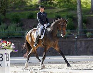 Steffen Peters and Legolas at the 2014 U.S. Dressage Championships :: Photo © Sue Stickle