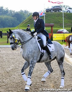 Austrian based British rider Julia Coppard-Dornig on Santino