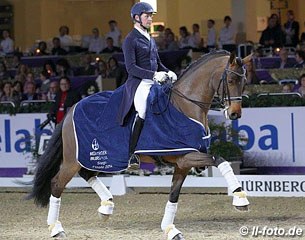 Matthias Rath and Samba King win the 2014 Nurnberger Burgpokal Finals in Frankfurt :: Photo © LL-foto