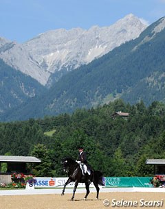 Hans Staub on Warbeau at the Schindlhof