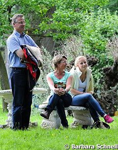 Horse shows are a family affair. The Nowag family pictured here