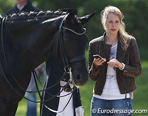 Weihegold and her owner Christine Arns-Krogmann