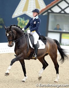 Sofie Lexner and Charming Boy were having an off day in the Grand Prix in Hagen with lots of miscommunications which ended in her retiring