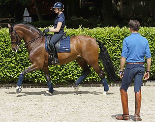 Maree Tomkinson training with Christoph Koschel at Hof Beckerode in Hagen, Germany