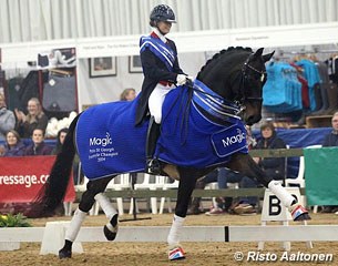 Charlotte Fry and Remming in their lap of honour