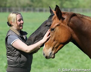 Fiona patting Loxley