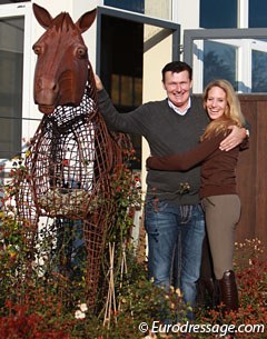Daniel Ramseier and Silve Dietrich-Osten at their sales yard Sportpferde Im Brook in Ibbenburen, Germany :: Photo © Astrid Appels