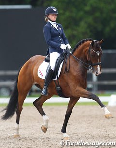 Dutch pony rider Esmee Donkers on her junior horse Zaffier