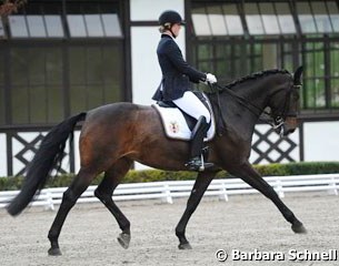 Jessica Krieg on her new, second junior rider's horse Revers Side