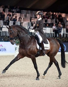 Julie de Deken and Lucky Dance at the 2014 CDI Mechelen :: Photo © Lena Lottsfeldt