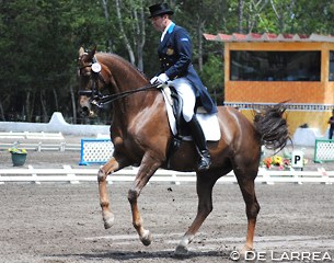 Antonio Rivera on the Dutch warmblood mare Wornels (by Rafurstinels x Darnels) owned by Dr. Anna Maria Jaager