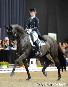 Helen Langehanenberg on the Trakehner bred Cote d'Azur