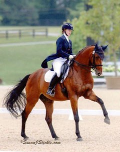 Catherine Chamberlain and Verdicci at the 2014 North American Young Riders Championships :: Photo © Sue Stickle