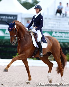 Heather Blitz and Paragon at the 2014 Palm Beach Dressage Derby :: Photo © Astrid Appels