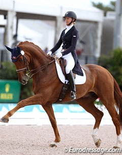 Heather Blitz and Paragon at the 2014 Palm Beach Dressage Derby :: Photo © Astrid Appels