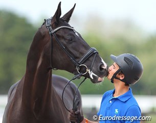 Juan Matute Guimon and Dhannie have a loving moment