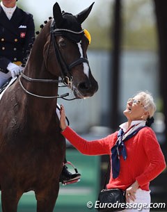 Janne Rumbough and her Danish mare My Lady