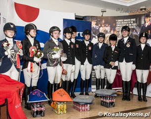 The pony prize giving took place indoors due to the rain