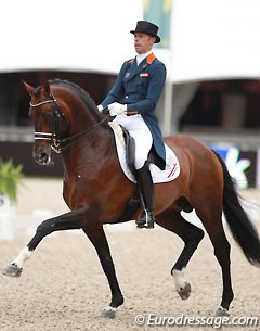 Hans Peter Minderhoud and Johnson at the 2014 CDIO Rotterdam :: Photo © Astrid Appels