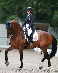 Mackinzie Pooley and Partous in the Under 25 competition at the 2014 CDIO Rotterdam :: Photo © Astrid Appels