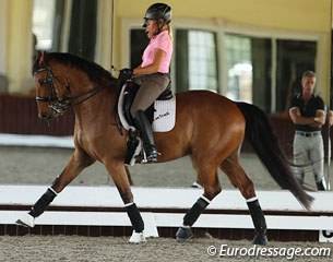 Maya Markowski on the Canadian warmblood Lumiere