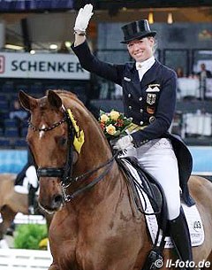 Fabienne Lutkemeier and D'Agostino win the 2014 CDI-W Stuttgart :: Photo © LL-foto