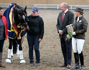 Uta Graf's Lawrence was the best scoring horse in the horse change finals