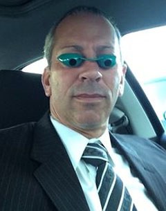 Canadian Grand Prix rider and judge Lee Tubman rejoiced in the fact that his "new Florida judging glasses have finally arrived"