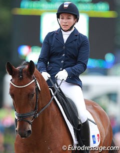 French Clemence Cathala on the Trakehner Kojak (by Grand Passion x Kennedy)