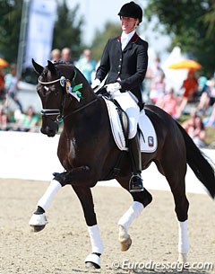 Marita Pundsack on QC Flamboyant, owned by Belgian Patrick D'Eer