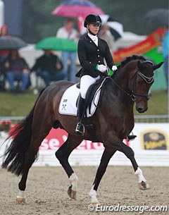 Jessica von Bredow-Werndl on Beatrice Burchler-Keller's Ferdinand BB. The pair executed a very clean, solid test