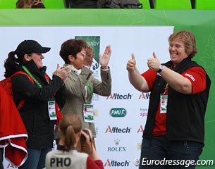 It was thumb's up in the Canadian team after Trussell finished her ride