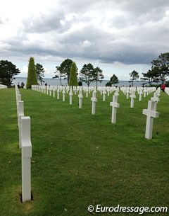 Cemetary with view on Omaha Beach