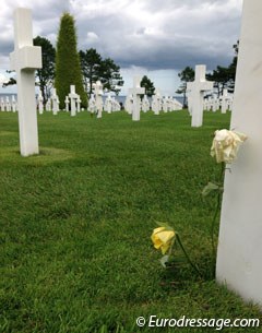 Flowers at grave