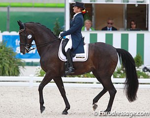 Claudia Fassaert and Donnerfee at the 2014 World Equestrian Games :: Photo © Astrid Appels