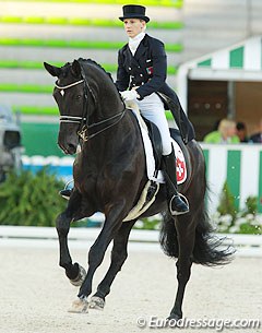 Melanie Hofmann and Cazzago at the 2014 World Equestrian Games :: Photo © Astrid Appels