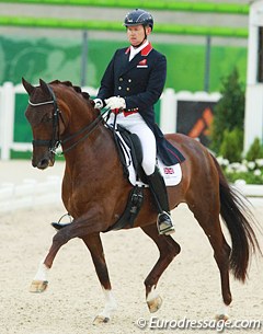 Gareth Hughes and Stenkjers Nadonna at the 2014 World Equestrian Games :: Photo © Astrid Appels