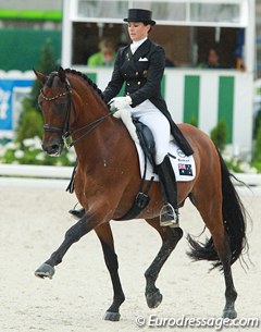 Lyndal Oatley and Sandro Boy at the 2014 World Equestrian Games :: Photo © Astrid Appels