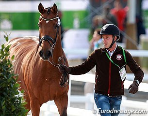 Luxembourg's Sascha Schulz with Wito Corleone