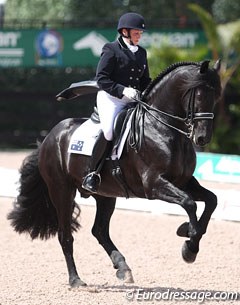 Australia's Karin Davis on the Friesian Morris