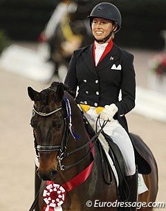 Megan Lane on San D'Or at the 2014 CDIO Wellington Nations' Cup :: Photo © Astrid Appels