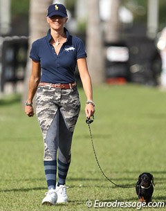 Silvia Rizzo with her Dutch bred Dachshund Zig Zag