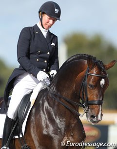 Sabine Schut-Kery competing Sanceo at the 2014 CDN Wellington :: Photo © Astrid Appels