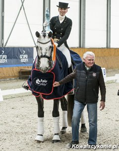 Dina Ellermann and Royal Pokemon in the winner's circle