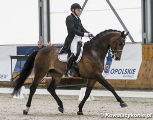 Polish Tomasz Kowalski and Ragtime were second in the Prix St Georges