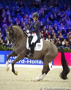 Charlotte Dujardin and Valegro at the 2015 CDI-W Amsterdam :: Photo © Anniek van Schaik