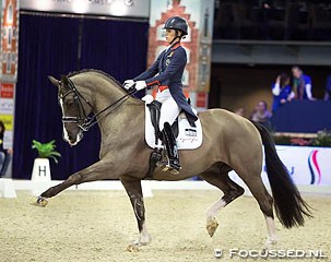 Charlotte Dujardin and Valegro at the 2015 CDI-W Amsterdam :: Photo © Anniek van Schaik
